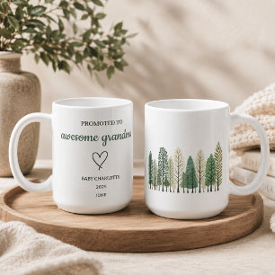 Promoted to Awesome Grandpa Personalised Mug