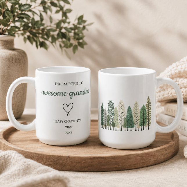 Promoted to Awesome Grandpa Personalised Mug (Creator Uploaded)