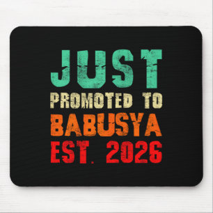 Promoted to babusya est 2026 vintage grandma 26 Pr Mouse Pad