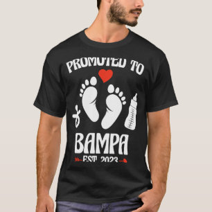 Promoted To Bampa 2023 First Time New Grandpa Preg T-Shirt