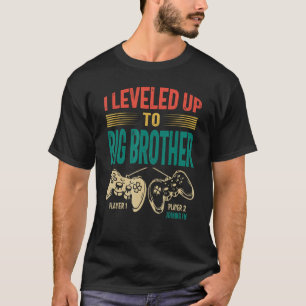 Promoted To Big Bro 2023 I Leveled Up To Big Broth T-Shirt
