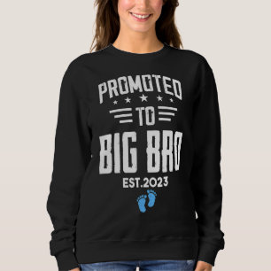Promoted To Big Bro 2023 It's A Boy Pregnancy Anno Sweatshirt