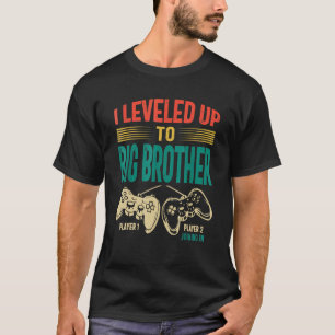 Promoted To Big Bro 2023 Levelled Up To Big Brothe T-Shirt