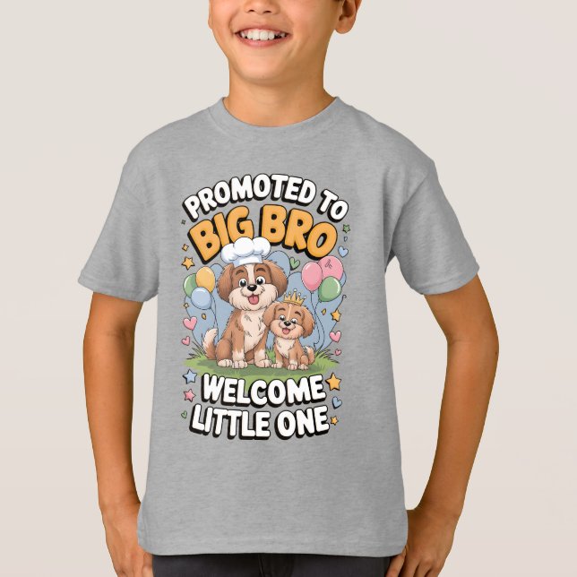 Promoted to Big Bro, Big Brother T-Shirt (Front)