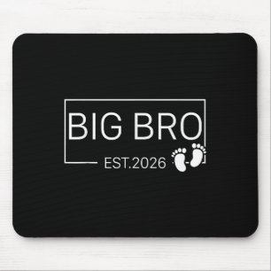 Promoted To Big Bro Est 2026 New Brother Baby Anno Mouse Pad