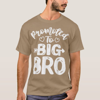 Promoted To Big Bro Gender Reveal Big Brother Sibl T-Shirt