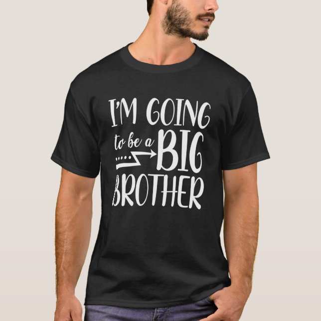 Promoted To Big Bro Levelled Up To Big Brothers Si T-Shirt (Front)