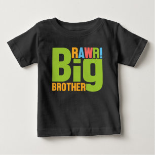 Promoted to Big Brother 2026 Dinosaur T-Rex Boys  Baby T-Shirt