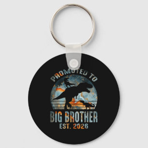 Promoted to big brother 2026 dinosaur t-rex boys key ring