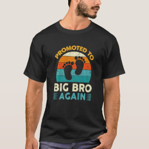 Promoted To Big Brother Again Big Bro Again Pregna T-Shirt