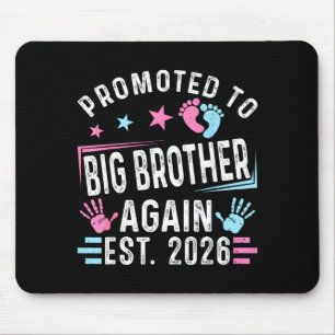 Promoted To Big Brother Again Est. 2026 Vintage Bi Mouse Pad