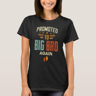 Promoted To Big Brother Again Vintage Big Bro Ag T-Shirt