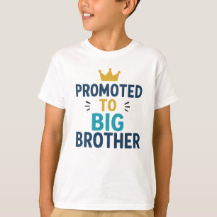 Promoted to Big Brother Cute Sibling Announcement T-Shirt