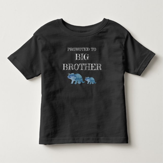 Promoted to Big Brother Dinosaur T-shirt (Front)