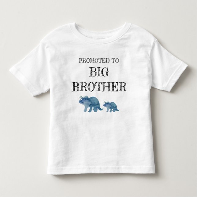 Promoted to Big Brother Dinosaur T-shirt (Front)