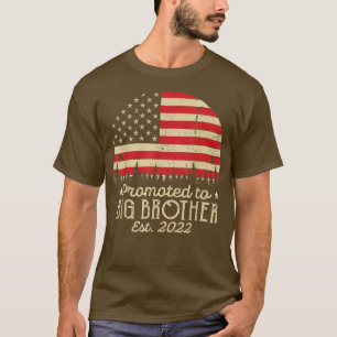 Promoted to Big Brother Est 2022 Men First Time Br T-Shirt