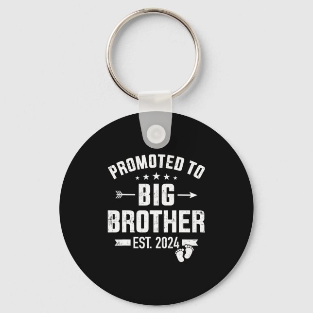 Promoted to big brother est. 2024 key ring (Front)
