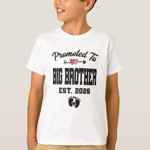 Promoted To Big Brother Est 2026 First Time Brothe T-Shirt