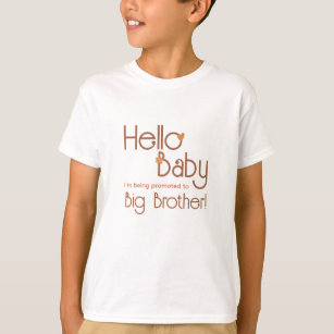 Promoted to Big Brother Hello Baby Retro Kids T-Shirt