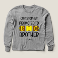 Promoted to big brother name est year brown yellow