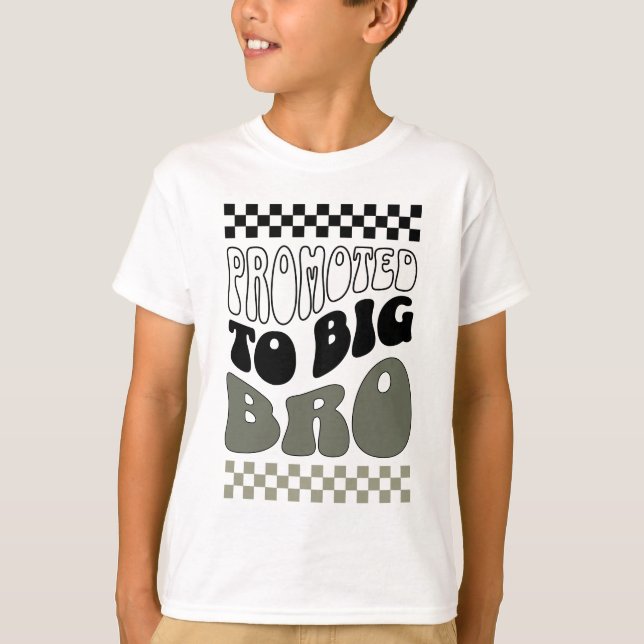 Promoted to Big Brother Shirt Toddler Baby Boys T- (Front)