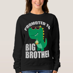 Promoted To Big Brother T Rex For Boys Big Brother Sweatshirt
