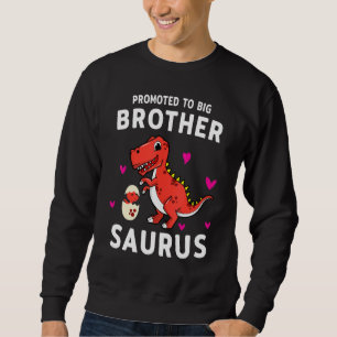 Promoted to Big Brothersaurus Big Brother Dinosaur Sweatshirt