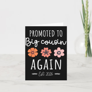 Promoted To Big Cousin Again 2026 2nd Pregnancy An Card