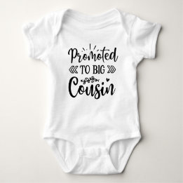 Promoted to big cousin baby bodysuit