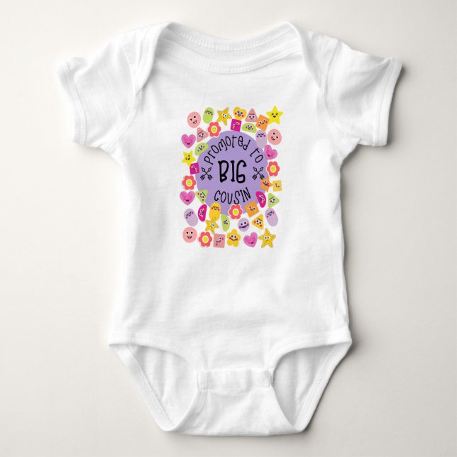 Promoted to Big Cousin Baby Bodysuit (Front)