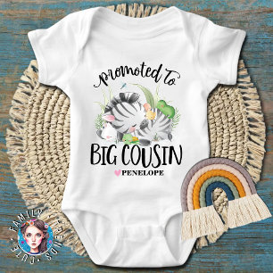 Promoted to Big Cousin Matching Family Baby Bodysuit