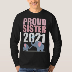 Promoted To Big Sister 2021 Toddler Girl Elephant T-Shirt