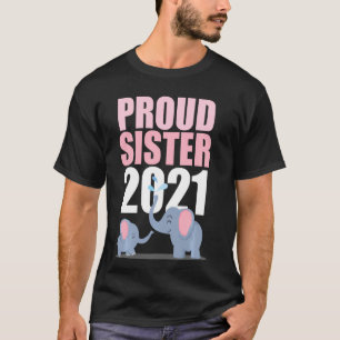 Promoted To Big Sister 2021 Toddler Girl Elephant T-Shirt