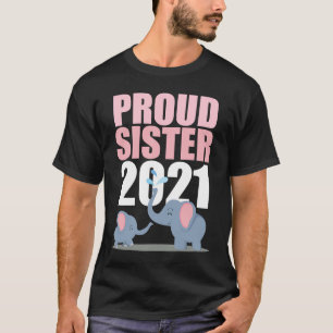 Promoted To Big Sister 2021 Toddler Girl Elephant T-Shirt