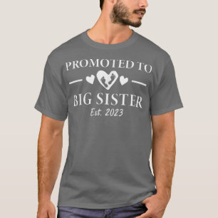 Promoted To Big Sister 2023 Pregnancy Announcement T-Shirt
