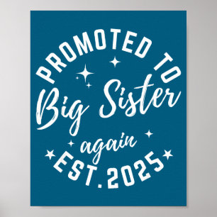 Promoted To Big Sister Again 2025 Pregnancy Announ Poster