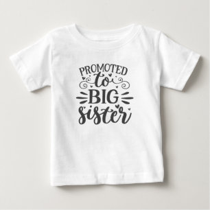 Promoted To Big Sister Again 2026 Pregnancy Reveal Baby T-Shirt