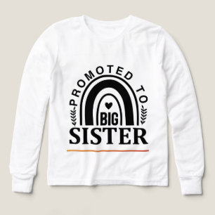 Promoted to big sister, big brother shirt, 2026
