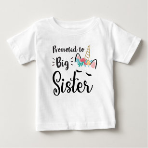 Promoted To Big Sister Est 2022 Unicorn  Baby T-Shirt