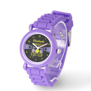 Promoted to big sister name yellow purple watch