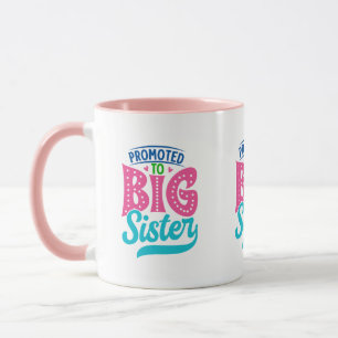 Promoted To Big Sister, New Baby Big Sister Reveal Mug
