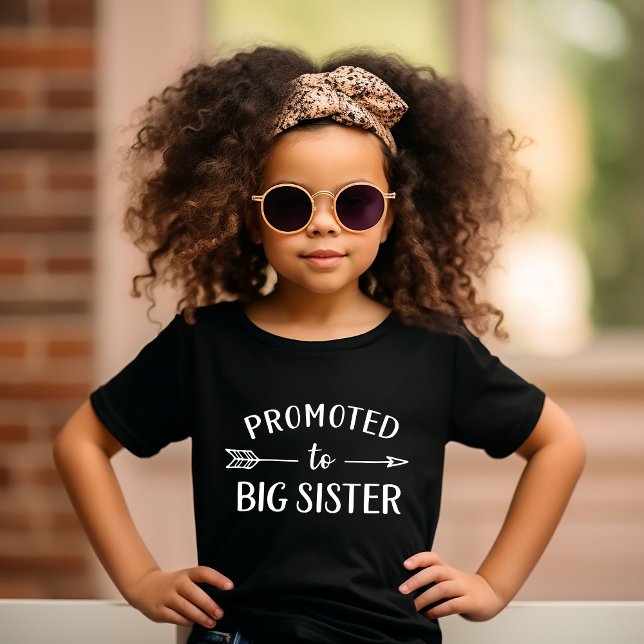 Promoted to Big Sister Pregnancy Announcement Baby T-Shirt (Creator Uploaded)