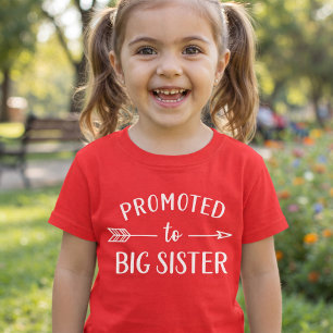 Promoted to Big Sister Pregnancy Announcement T-Shirt