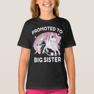 Promoted to Big Sister Unicorn Funny T-Shirt