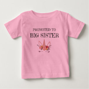 Promoted to Big Sister Unicorn T-shirt