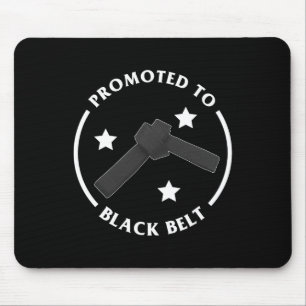 Promoted To Black Belt Karate Gift  Mouse Pad