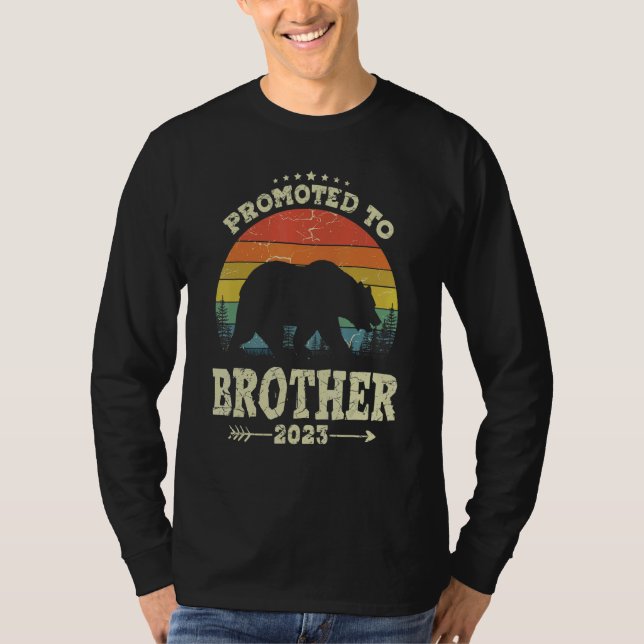 Promoted To Brother Bear new Dad 2023 Mens T-Shirt (Front)