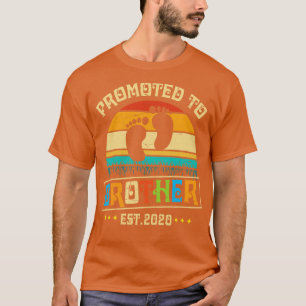 Promoted To Brother Est 2020 Happy Father Parent D T-Shirt