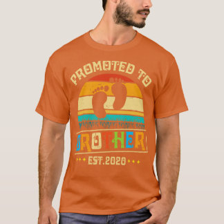 Promoted To Brother Est 2020 Happy Father Parent D T-Shirt