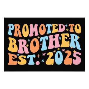 Promoted To Brother Est. 2025 III Photo Print